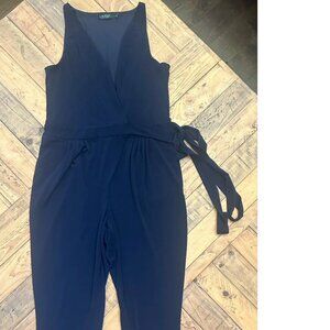 Navy Blue Lauren Ralph Lauren Jumpsuit, Sz: Large #14